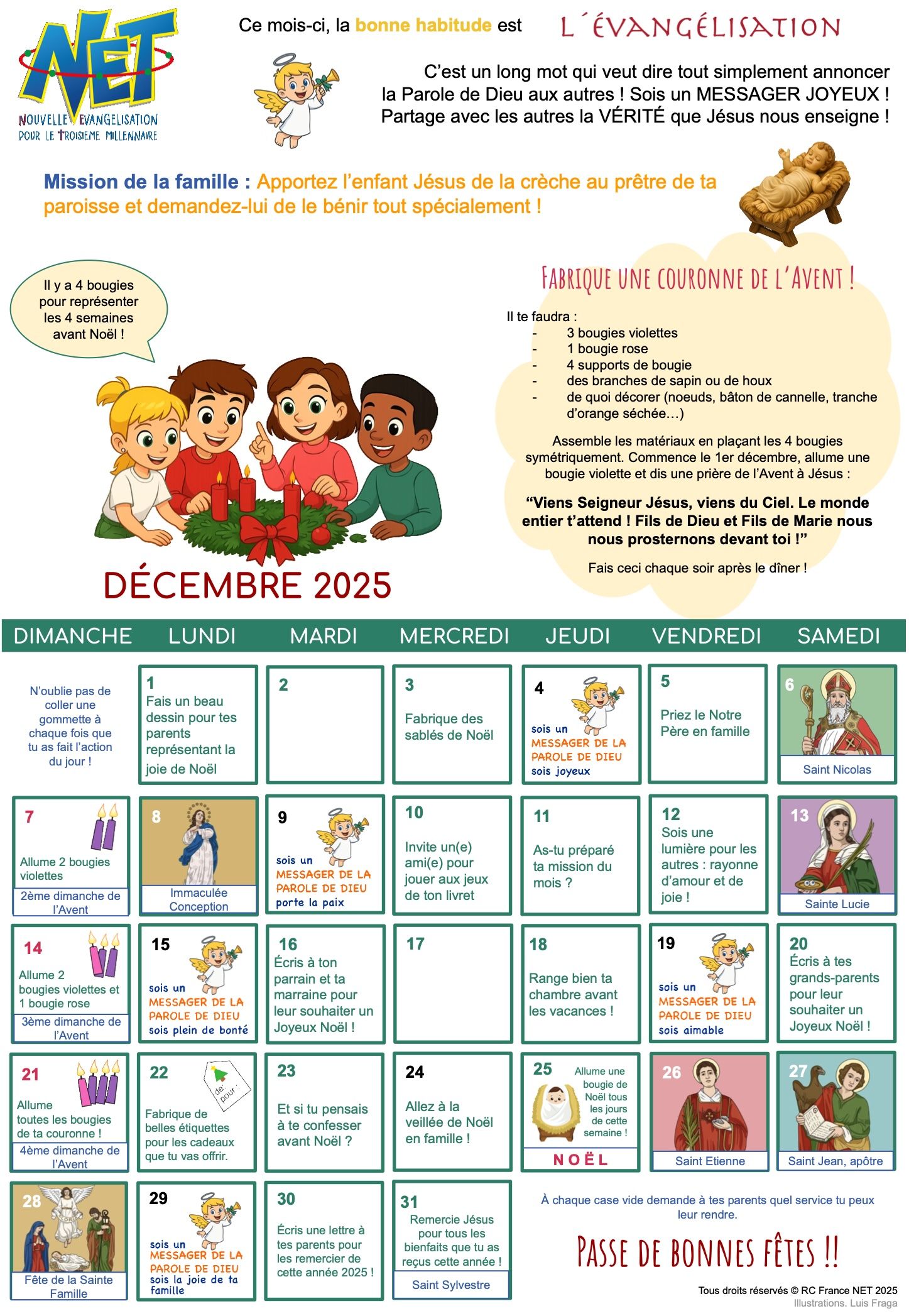 Calendrier NET